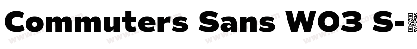 Commuters Sans W03 S字体转换